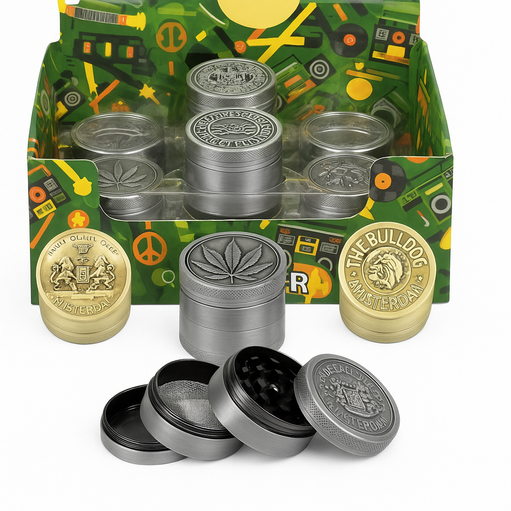 Grinder Metálico BULLDOG 3 niveles 40 mm