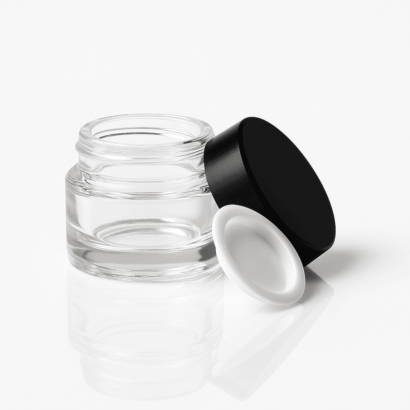 Frasco de Vidrio Transparente