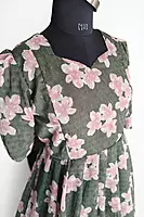 Olive Green georgette