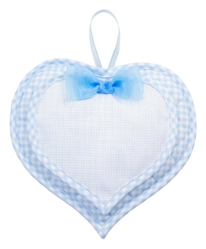 Fiocco Nascita Cuore Tela Aida Punto Croce