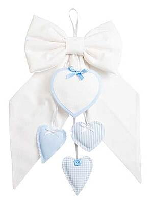 Fiocco Nascita Tessuto Diamante Fiocco Nascita Tessuto Diamante