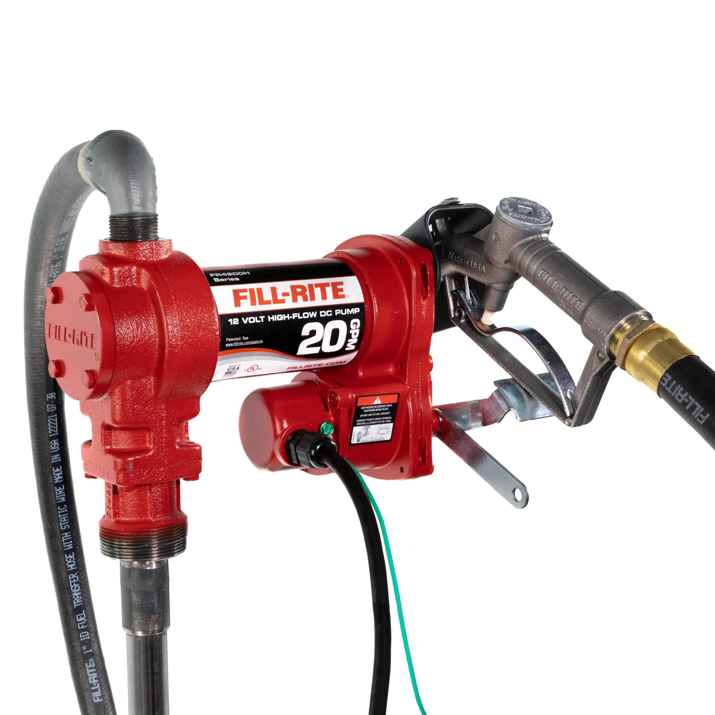 Fill-Rite 12V 20 GPM Fuel Transfer Pump (Rotary Vane)