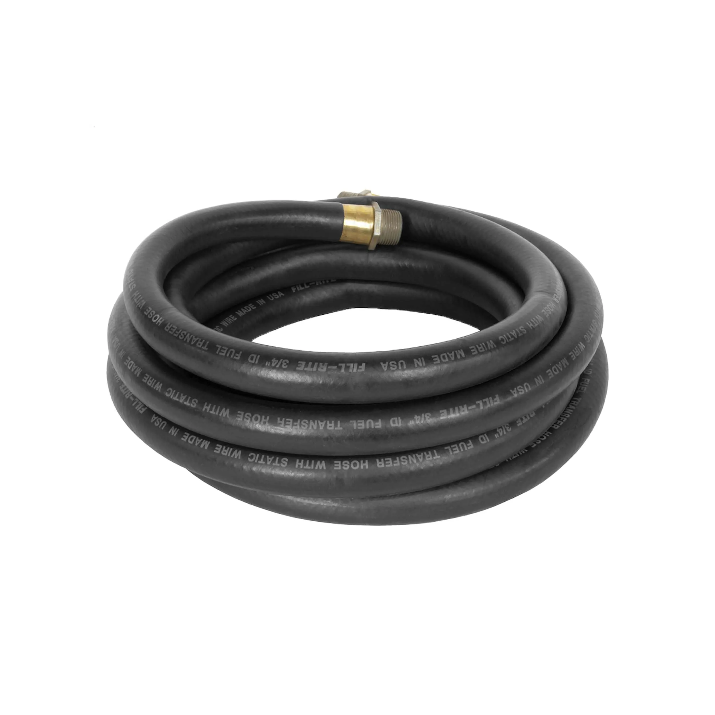 Fill-Rite FRH07512 3/4" x 20' Fuel Transfer Hose with Internal Spring Guards & Static Wire - Compatible with Gasoline