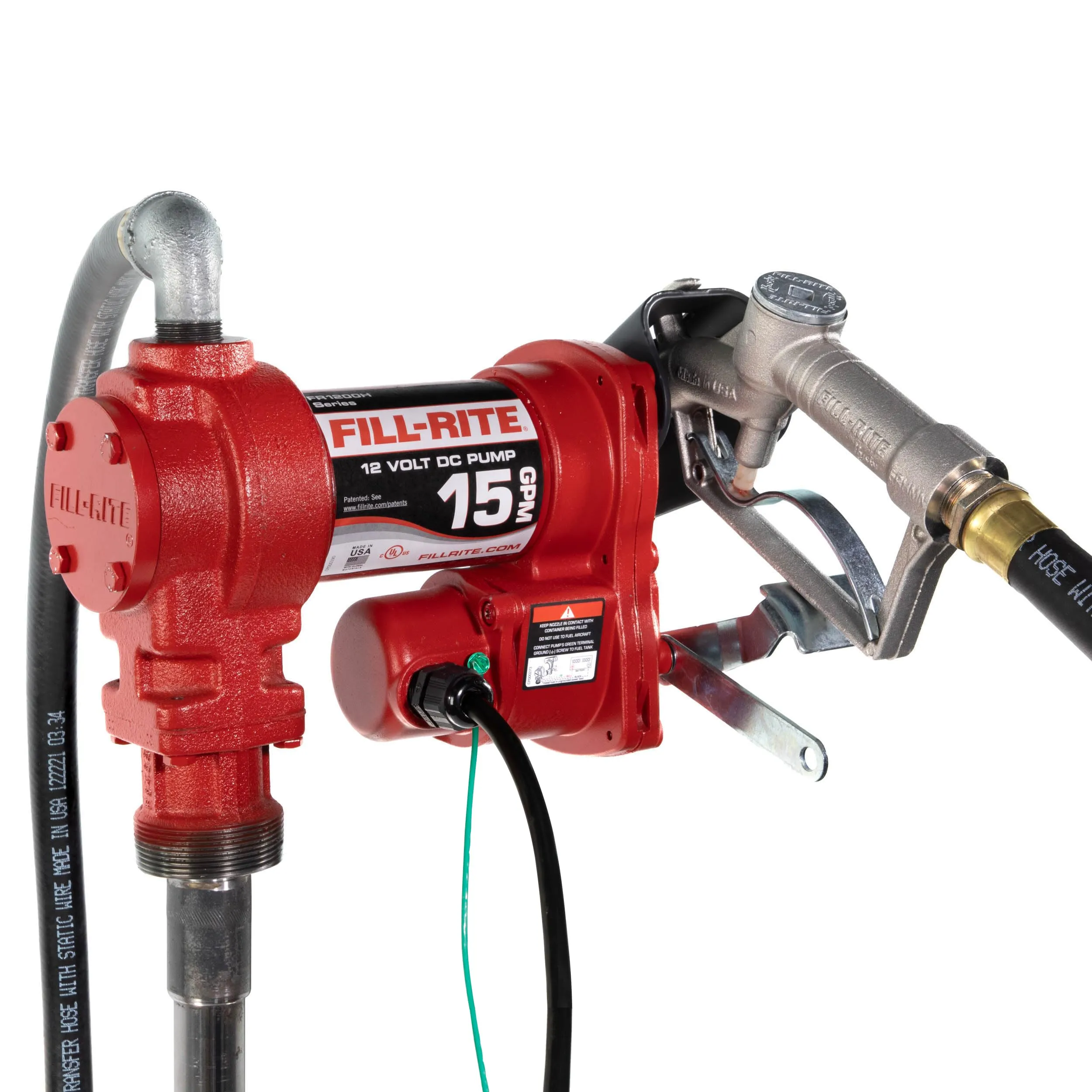 Fill-Rite FR1200 Series 12V 15 GPM Fuel Transfer Pump