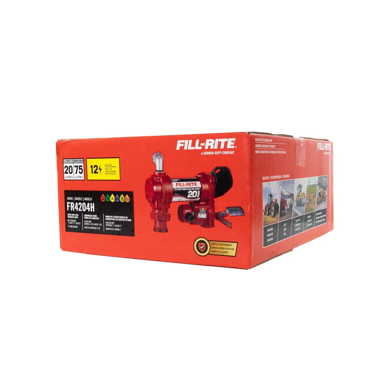 Fill-Rite FR4204H 12V 20 GPM Fuel Transfer Pump (Pump Only)