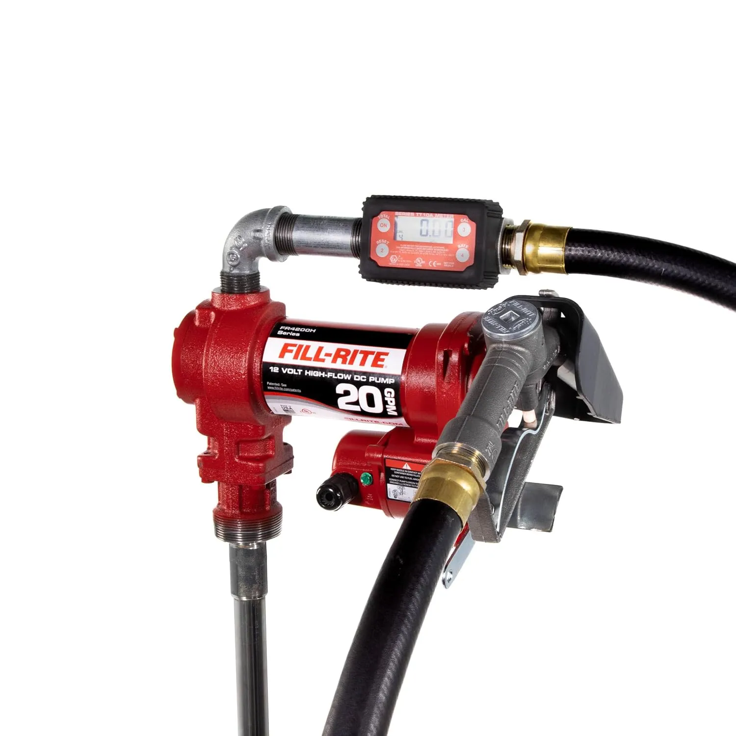 Fill-Rite FR4219H 12V 20 GPM Fuel Transfer Pump with Digital Meter