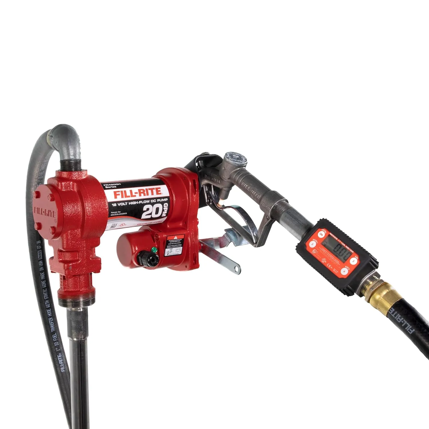 Fill-Rite FR4219H 12V 20 GPM Fuel Transfer Pump with Digital Meter