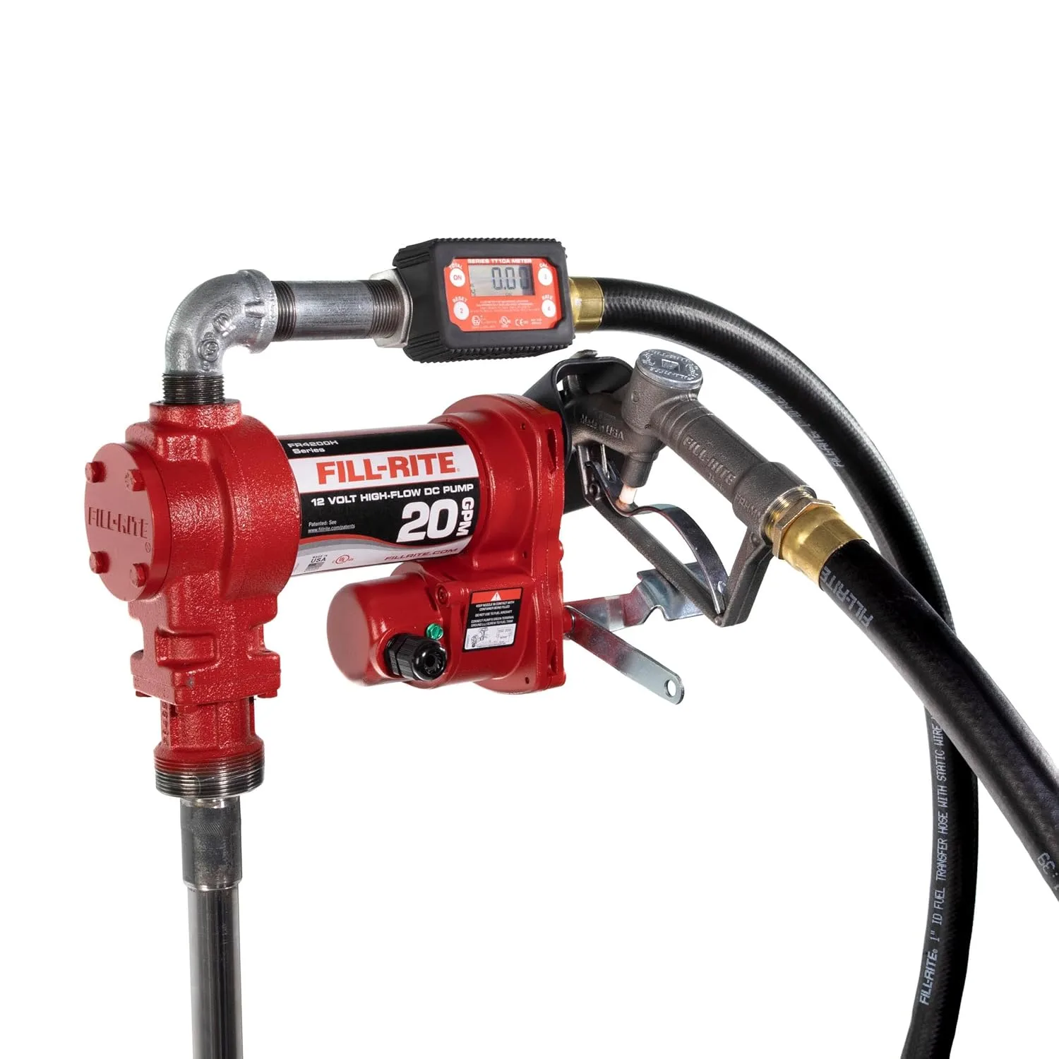 Fill-Rite FR4219H 12V 20 GPM Fuel Transfer Pump with Digital Meter