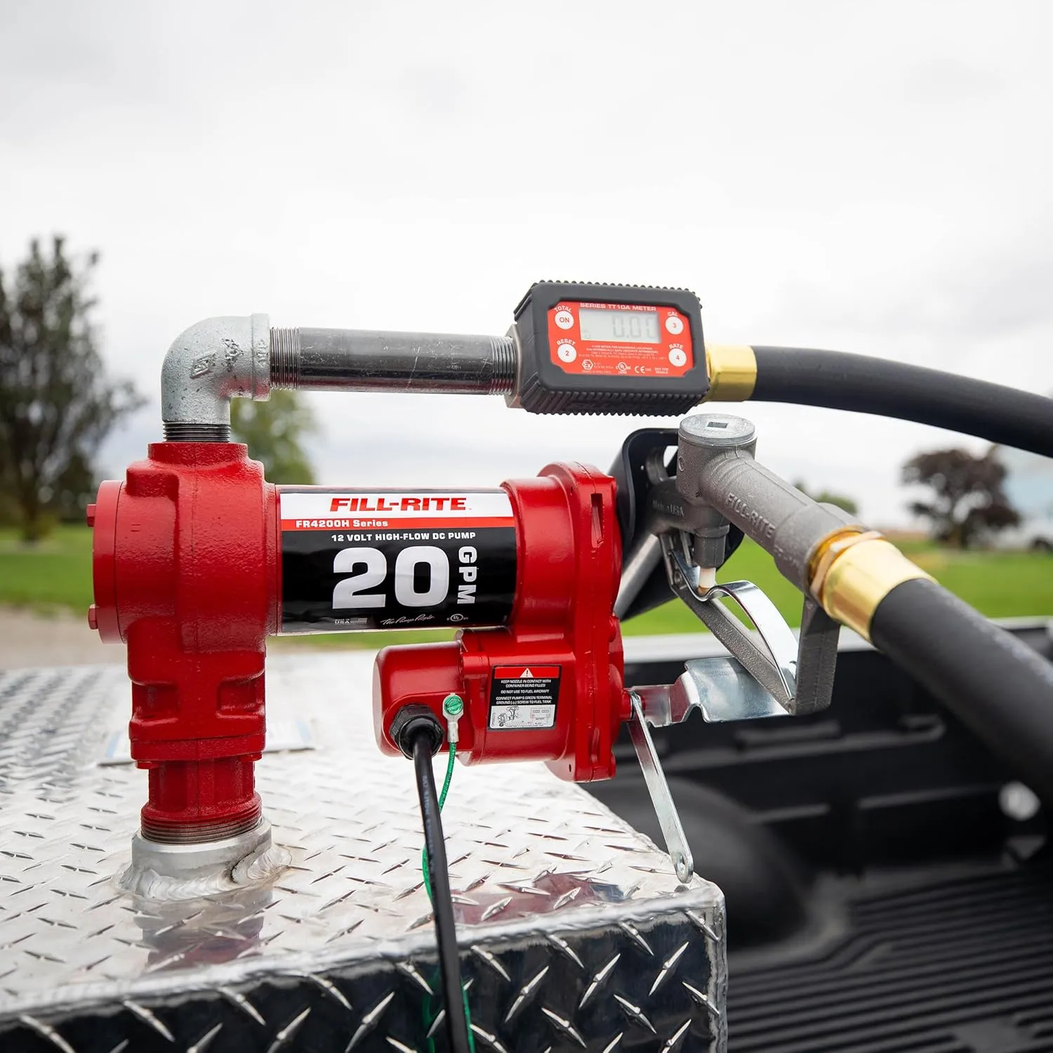 Fill-Rite FR4219H 12V 20 GPM Fuel Transfer Pump with Digital Meter