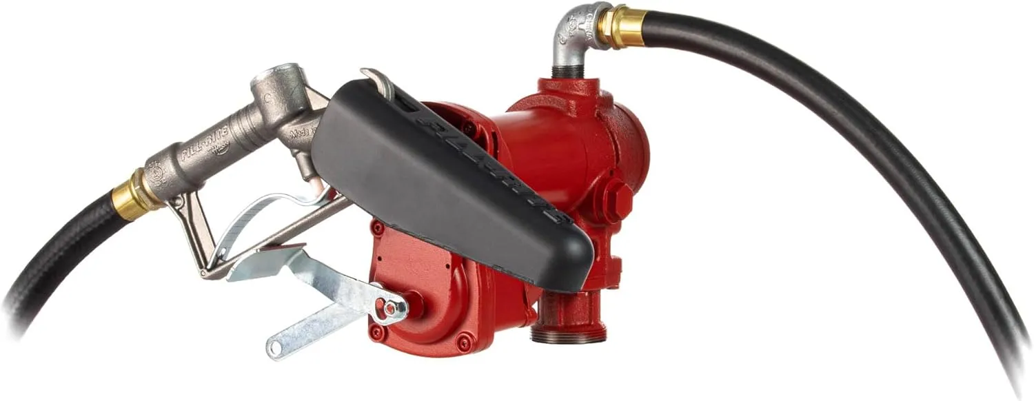 Fill-Rite FR610H 115V 15 GPM Fuel Transfer Pump w/Discharge Hose & Manual Nozzle