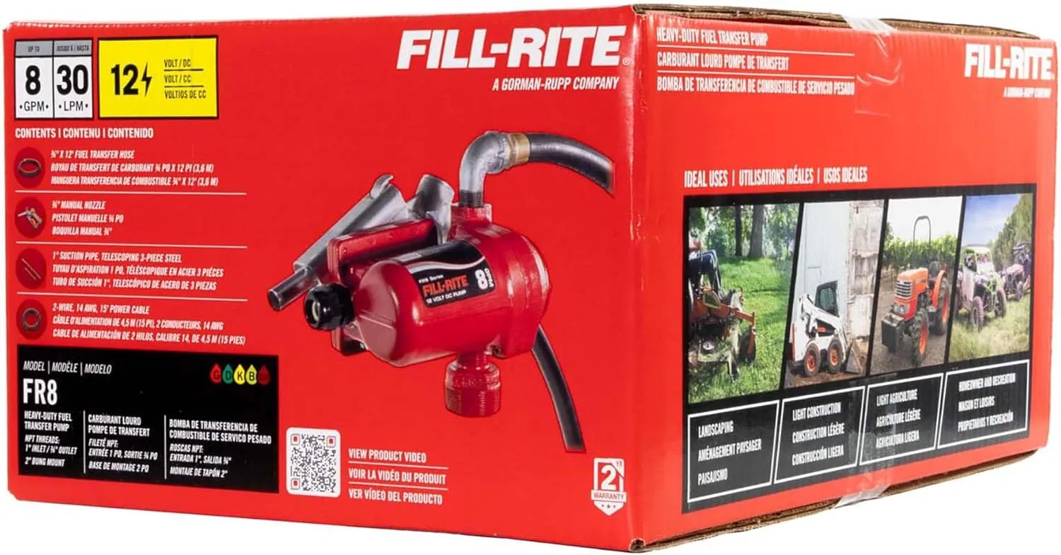 Fill-Rite FR8 12V 8 GPM Fuel Transfer Pump