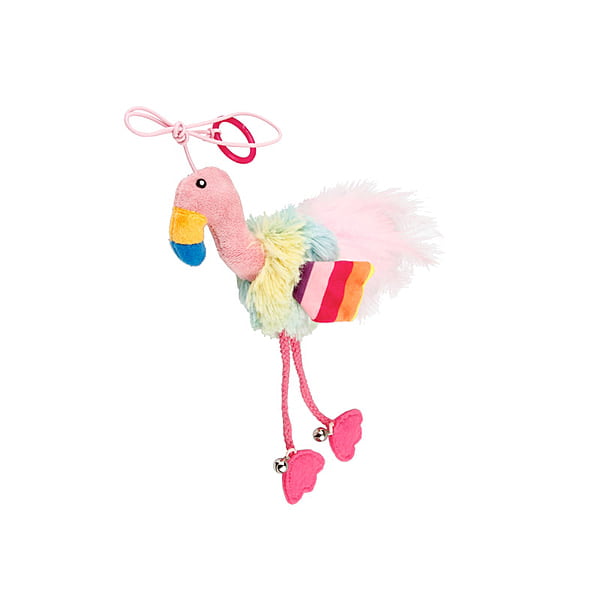 Finger Teaser ring bird Blue & Pink with Crinkle Paper and Bell inside Finger Teaser ring bird Blue & Pink with Crinkle Paper and Bell inside