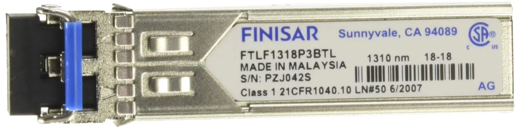 Industrial Temperature 1.25 Gb/s RoHS Compliant Long-Wavelength Pluggable SFP Transceiver