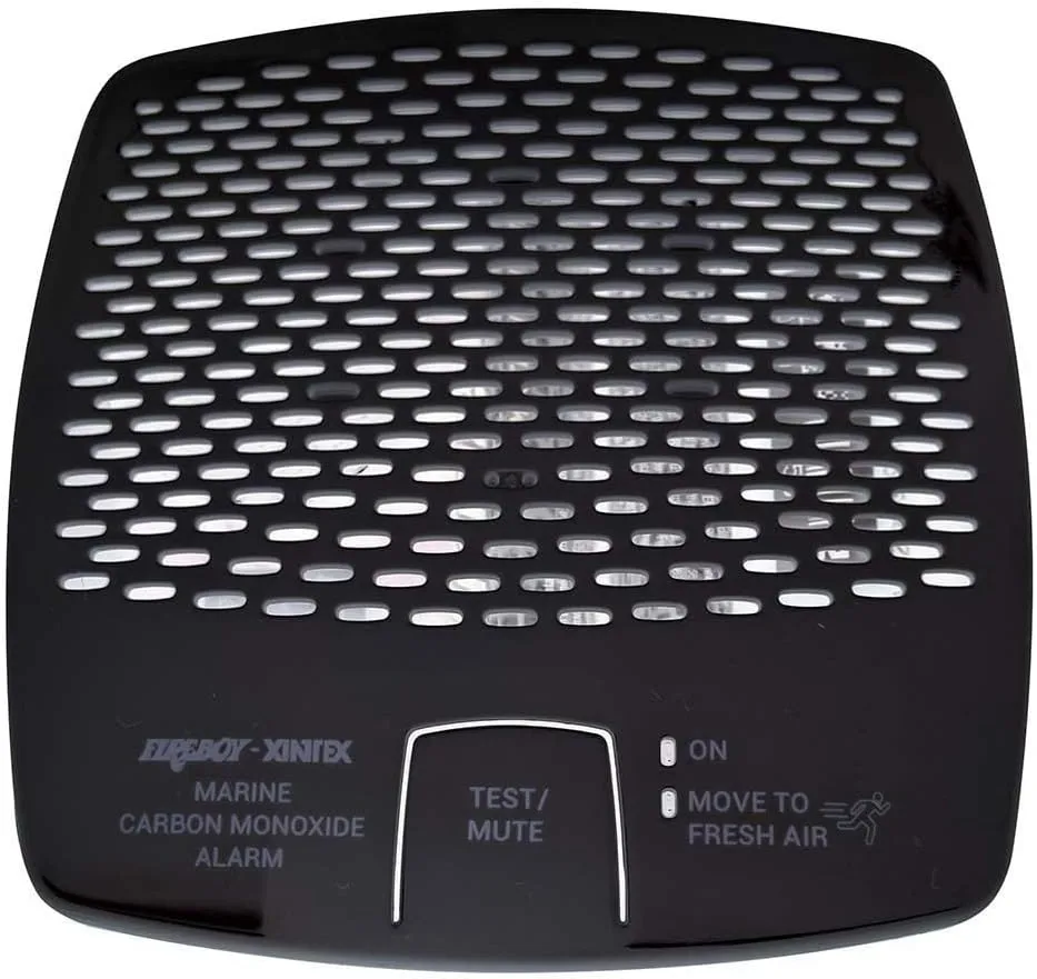 Fireboy-Xintex CO Alarm 12/24V DC w/Interconnect - Black