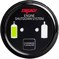 Fireboy-Xintex Deluxe Helm Display w/Gauge Body, LED & Color Graphics f/Engine Shutdown System - Black Bezel Display