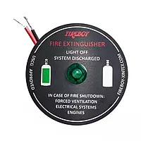 Generic Fireboy-Xintex System Ready Panel Warning Light, Black