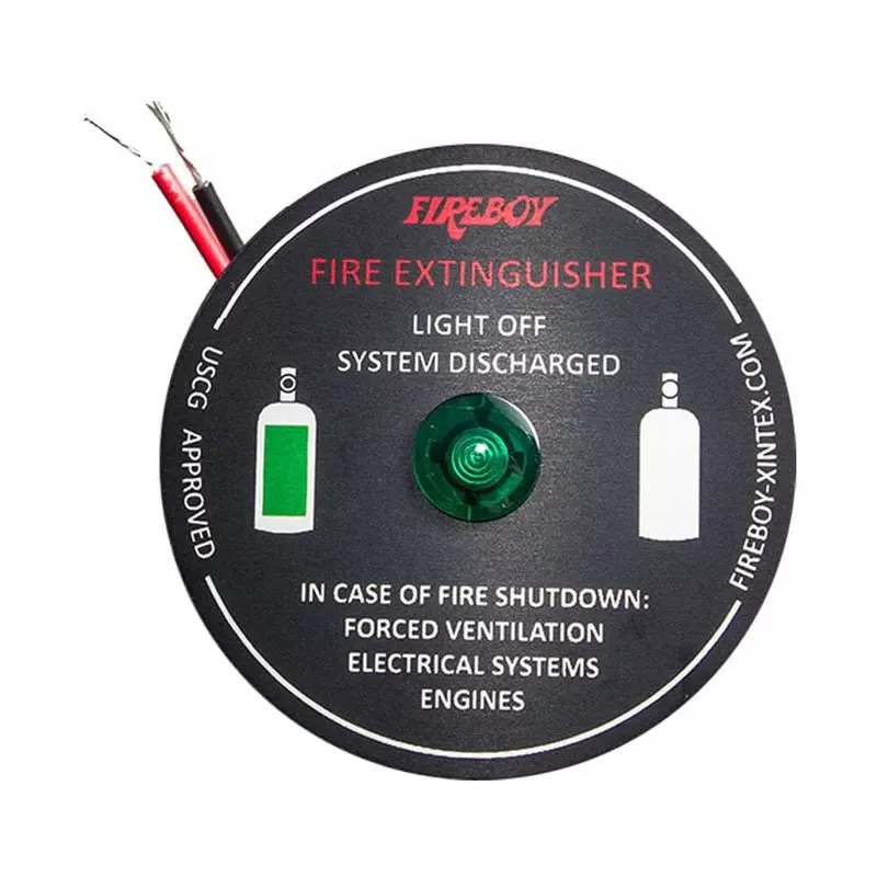 Generic Fireboy-Xintex System Ready Panel Warning Light, Black