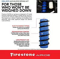 Firestone Airide 4164 Coil-Rite Rear Air Spring Kit — Fits Land Cruiser & Sequoia, 5–35 PSI, 1,000 lb Capacity