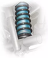 Firestone Airide 6401 Rear Replacement Air Spring - Fits Silverado/Sierra 2500HD/3500HD