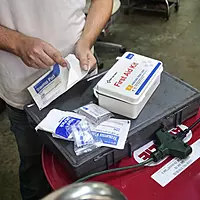 First Aid Only 91322 ANSI A 2021 and OSHA Compliant First Aid Kit, 10-Person Emergency First Aid Kit for Business, Home, Car