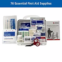 First Aid Only 91322 ANSI A 2021 and OSHA Compliant First Aid Kit, 10-Person Emergency First Aid Kit for Business, Home, Car