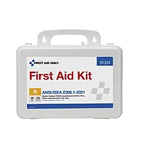 First Aid Only 91324 ANSI A 2021 and OSHA Compliant First Aid Kit, 25-Person Emergency First Aid Kit for Business, Home, Car