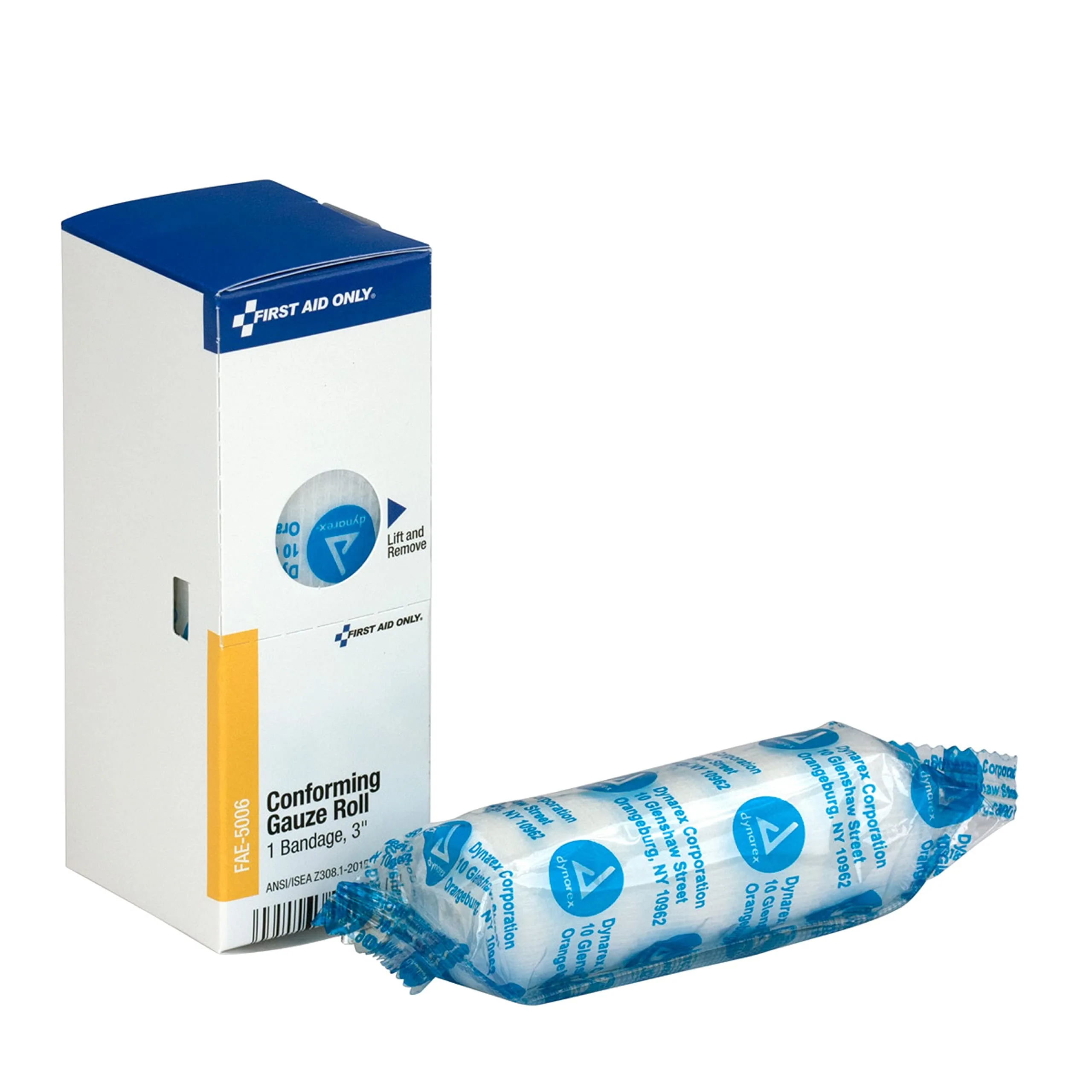 First Aid Only Gauze Roll Bandage, 3 in x ~4 yd - 1 Roll