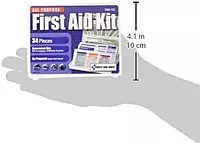 First Aid Only All-Purpose 34 Piece First Aid Kit, Blue/White