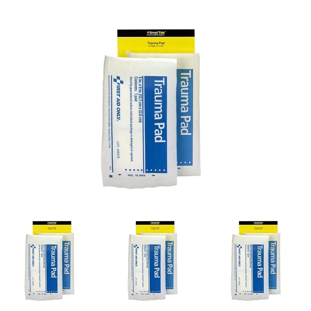 First Aid Only FAE-6024 SmartCompliance Refill 5 x 9 Trauma Pad, 2 Count