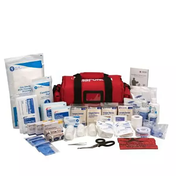 First Aid Only 520-FR All-Purpose Emergency First Aid Kit for Home, Work, and Travel, 158 Pieces Emergency Kit