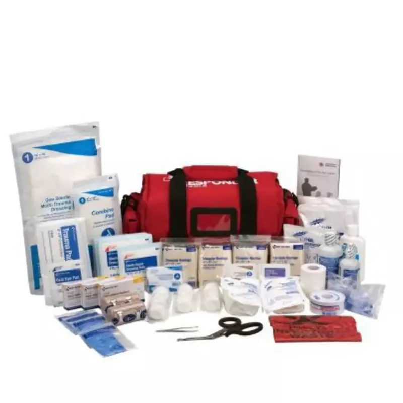 First Aid Only 520-FR All-Purpose Emergency First Aid Kit for Home, Work, and Travel, 158 Pieces Emergency Kit
