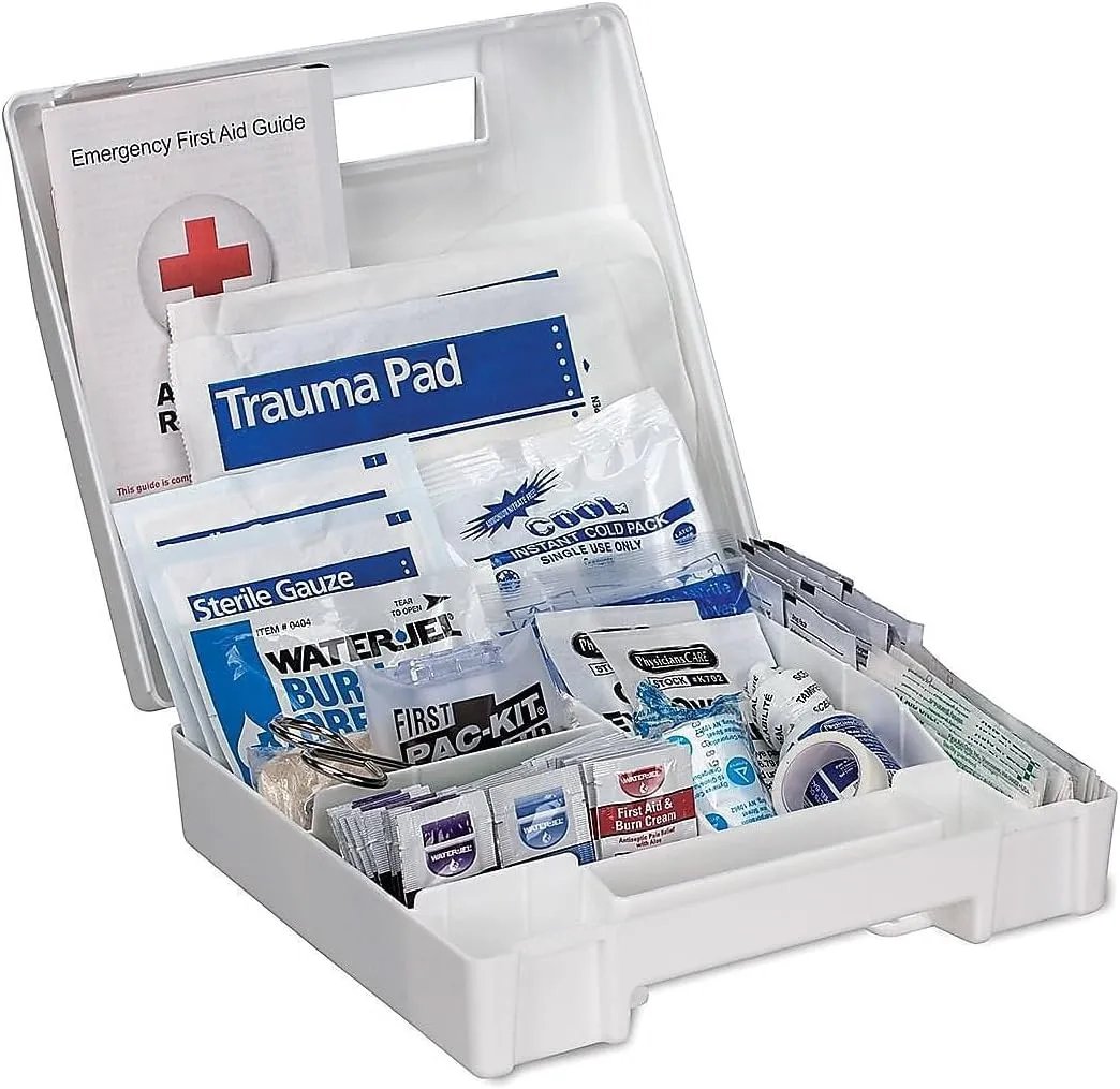 FIRST AID ONLY ANSI A First Aid Kit - Durable Plastic Case