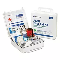 First Aid Only 90566 ANSI B 2015 and OSHA Compliant First Aid Kit, 50-Person Emergency First Aid Kit for Business, Home, Car