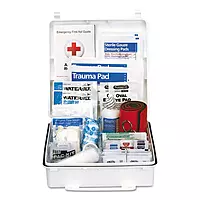 First Aid Only 90566 ANSI B 2015 and OSHA Compliant First Aid Kit, 50-Person Emergency First Aid Kit for Business, Home, Car