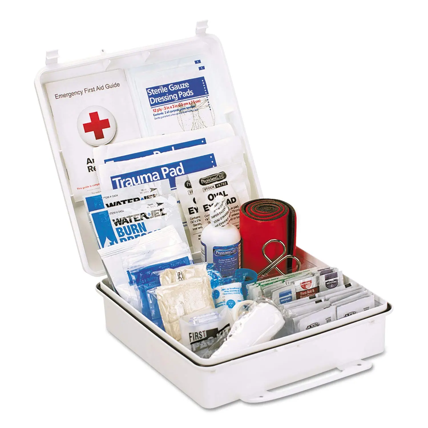 First Aid Only 90566 ANSI B 2015 and OSHA Compliant First Aid Kit, 50-Person Emergency First Aid Kit for Business, Home, Car