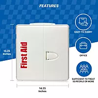 First Aid Only 90580 50-Person SmartCompliance OSHA First Aid Cabinet for Businesses