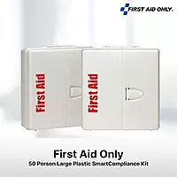 First Aid Only 90580 50-Person SmartCompliance OSHA First Aid Cabinet for Businesses