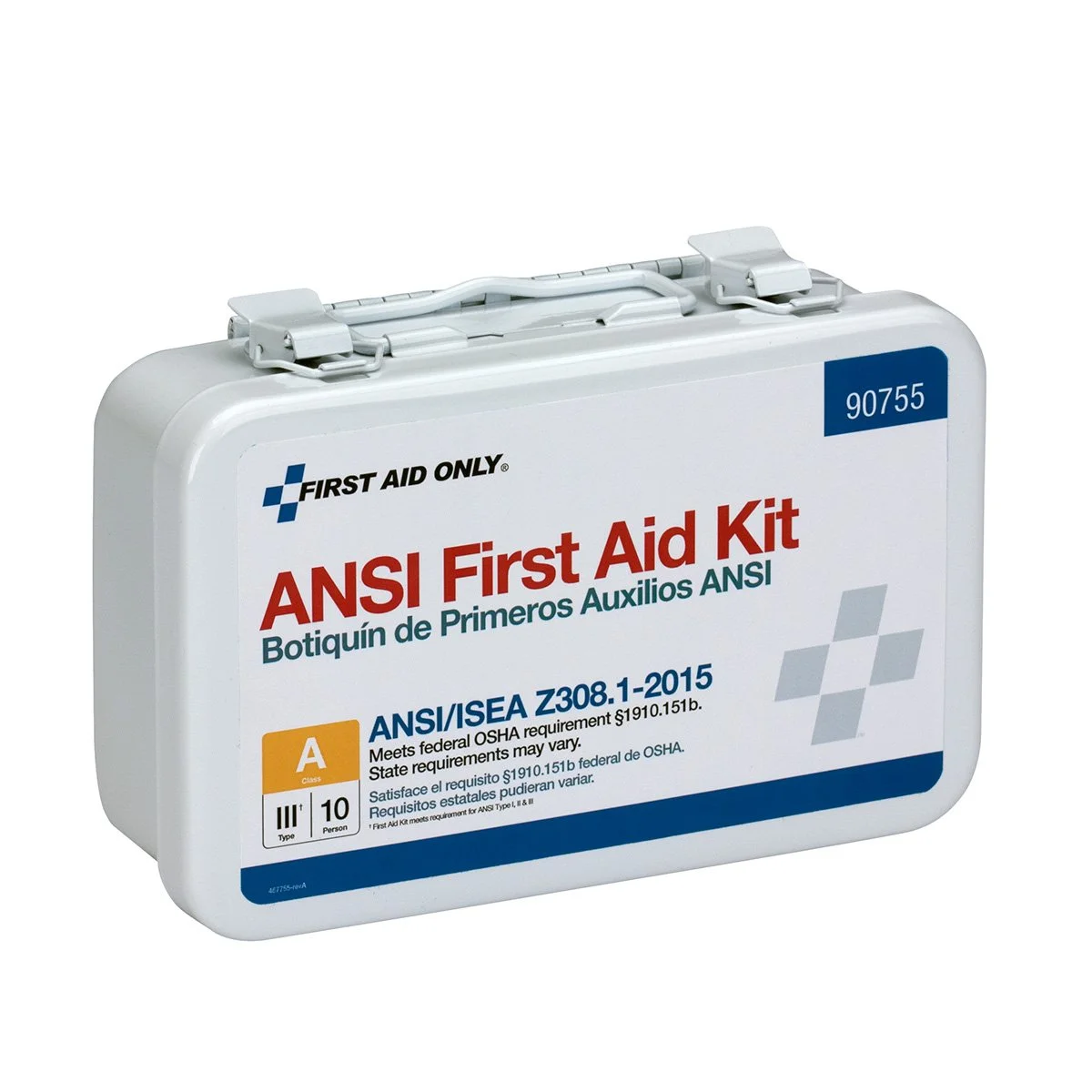 First Aid Only 90755 ANSI A 2015 and OSHA Compliant First Aid Kit, 10-Person Emergency First Aid Kit for Business, Home, Car