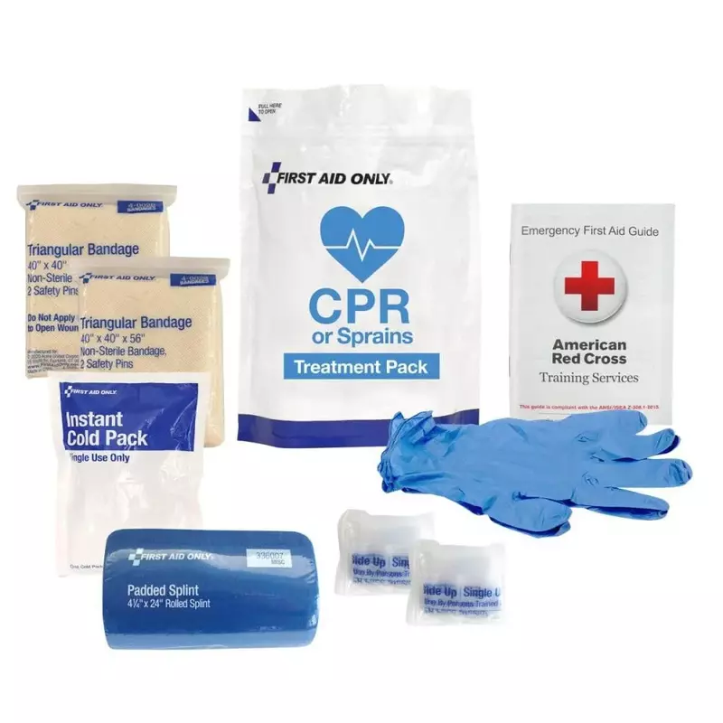 First Aid Only 91165: CPR & Sprains Treatment Pack
