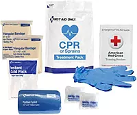First Aid Only 91165: CPR & Sprains Treatment Pack