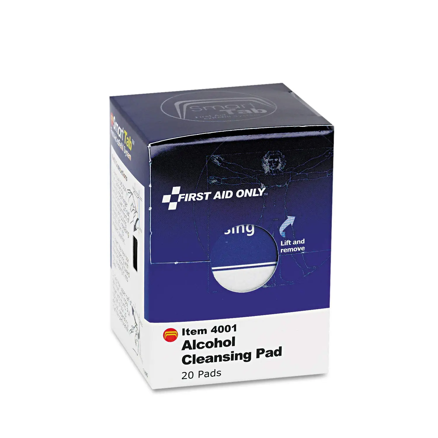 First Aid Only FAE-4001 Alcohol Cleansing Pads, 20 Count Skin Cleaning Wipe