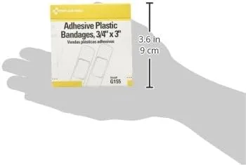 PhysiciansCare by First Aid Only G155 First Aid Plastic Bandages 3/4-Inch x 3-Inch 100/Box