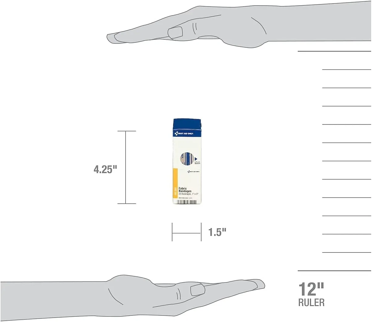 First Aid Only - FAE3004 Plastic Bandages, 3/4x3, 25 Count