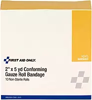 First Aid Only H245: 2" X 4 Yd. Conforming Gauze Non-Sterile, 10/Box 10-Count Box