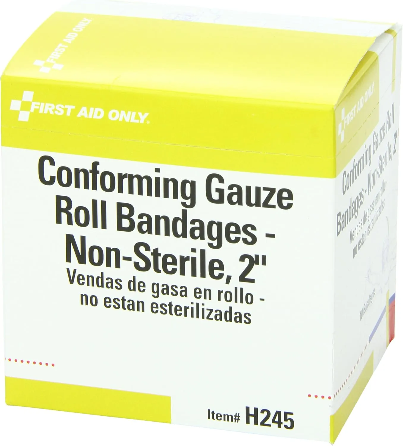 First Aid Only H245: 2" X 4 Yd. Conforming Gauze Non-Sterile, 10/Box 10-Count Box