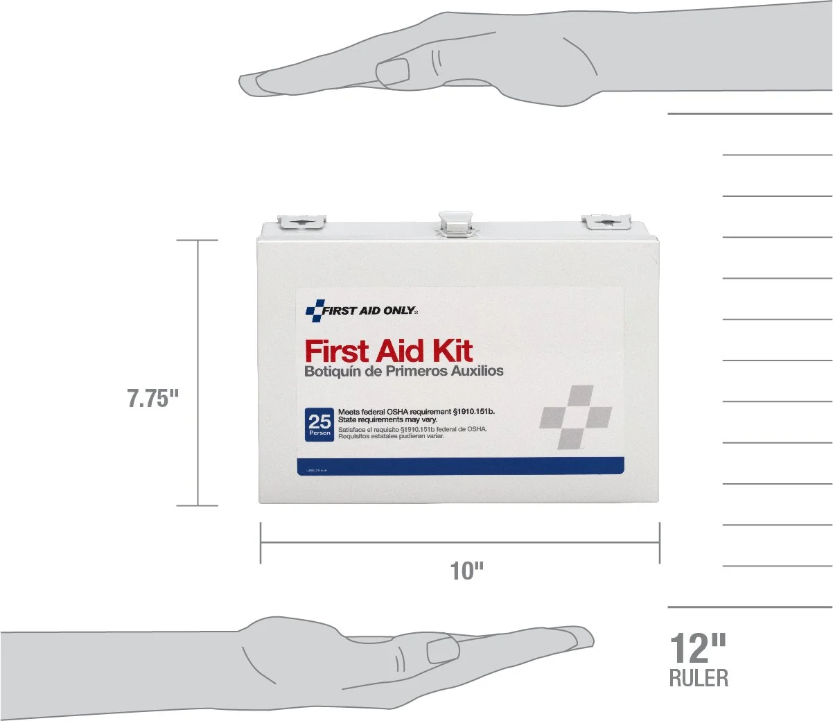 Pac-Kit 6086 159 Piece #25 ANSI Steel Case Contractor's First Aid Kit