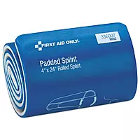 First Aid Only Padded Splint, 4 inches X 24 inches, Blue/White