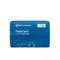 First Aid Only Padded Splint, 4 inches X 24 inches, Blue/White
