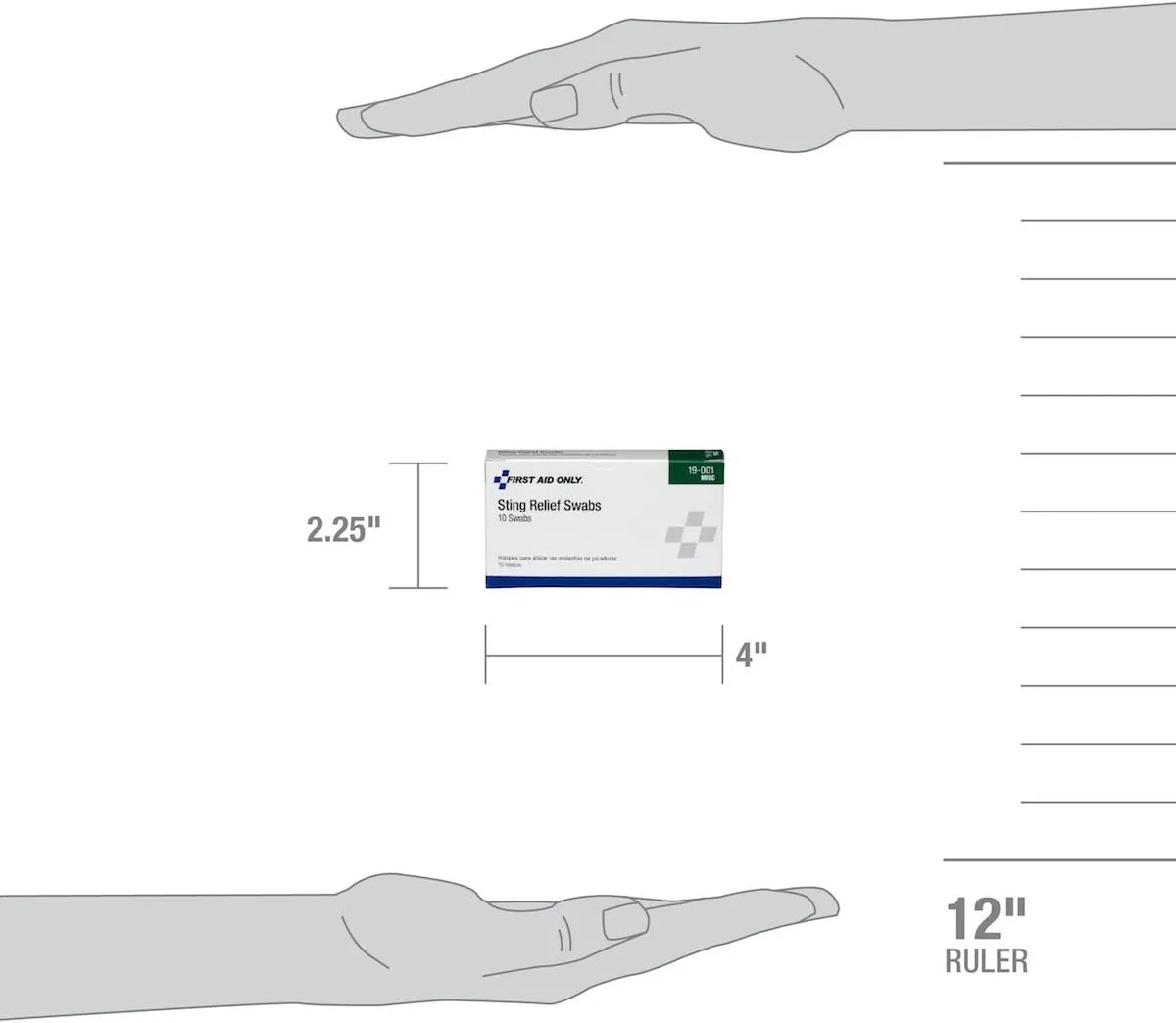 First Aid Only 19-001 Sting Relief Swabs, 10 Count (Pack of 1)