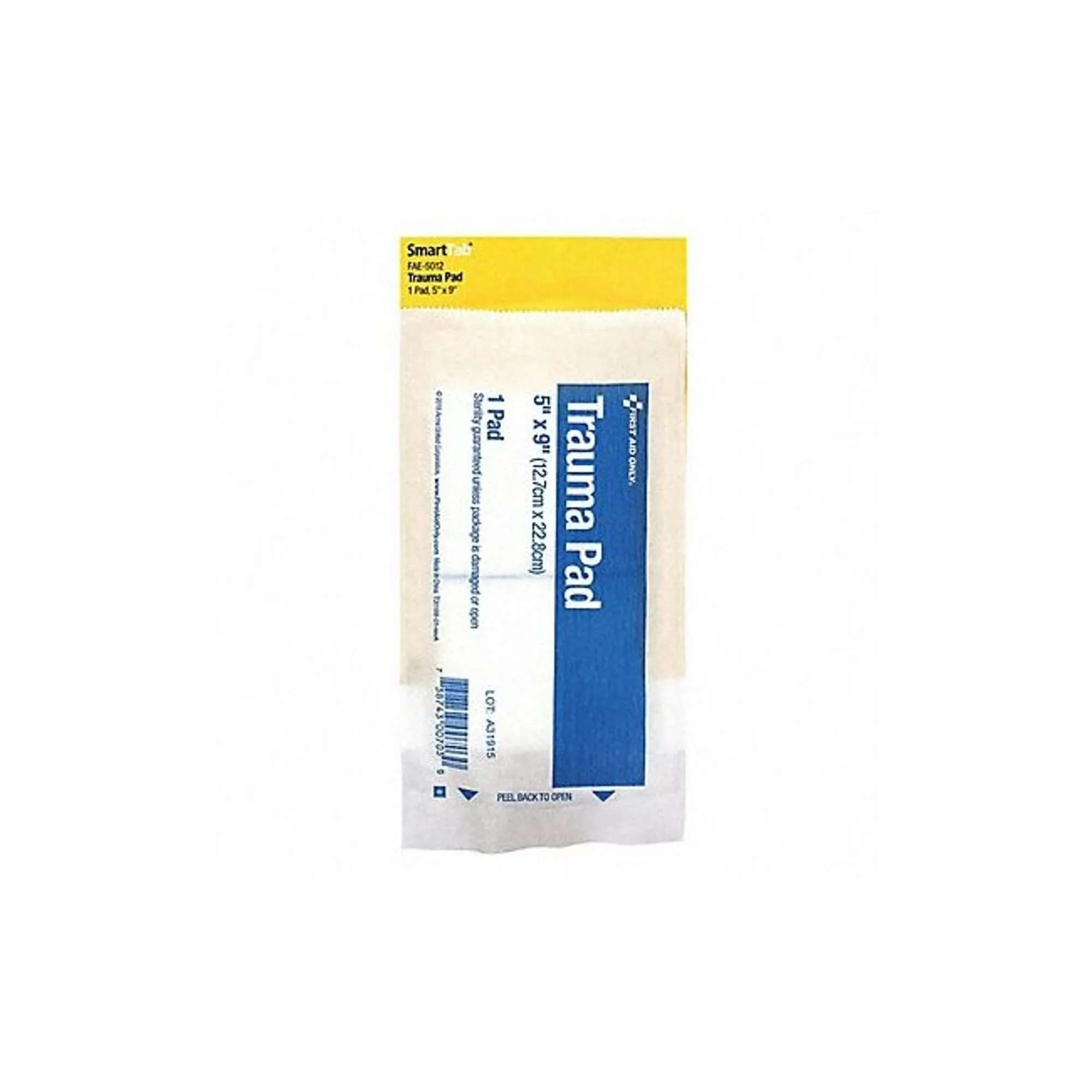 First Aid Only Trauma Pad, 5in x 9in